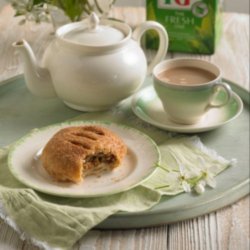 Carrot and walnut eccles cakes