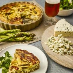 Castello Blue Cheese And Asparagus Tart On Spelt Crust