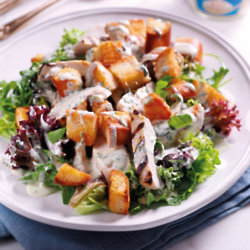 Chargrilled Chicken Salad with Tarragon Dressing and Croutons