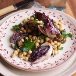 Charred Radicchio and Chickpea Salad