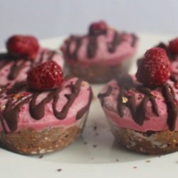 Raspberry & Chocolate Cheesecakes