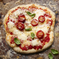 Cherry Tomato & Basil Pizza