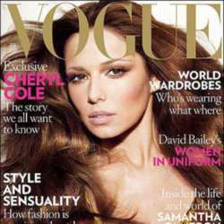 Cheryl Cole on the cover of February's Vogue