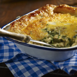 Chicken and Spinach Puff Pastry Pie