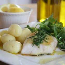 Chunky White Fish With Garlic & Lemon