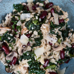 Cavolo Nero Risotto With Beans & Mushrooms