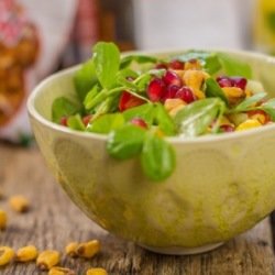 Corn Kachumber (Corn and Pomegranate Salad)