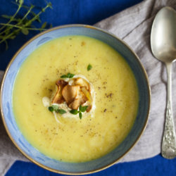 Vegan Curried Parsnip Soup