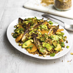 Freekeh, quinoa & clementine salad