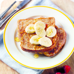 Cinnamon French Toast with Banana & Honey