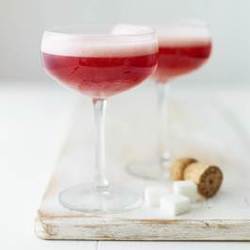 Blush Elderflower Champagne Cocktail