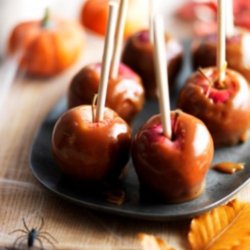 Halloween Toffee Apples