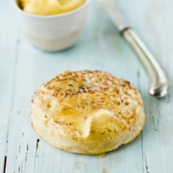 Home-made Crumpets with Burnt Honey Butter