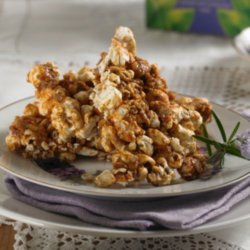 Honey, rosemary and popcorn flapjacks