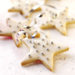 Elderflower and Lime Shortbread Stars