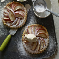 Individual Apple Galettes with Vanilla Chantilly