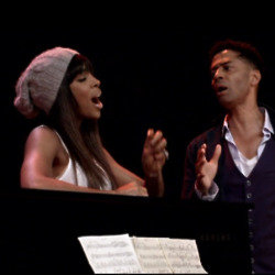 Kelly Rowland coaches Eric Benét