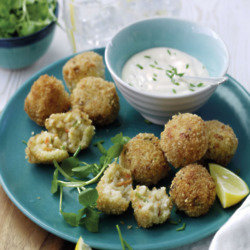 Kimchi Arancini Balls With Korean Style Aioli