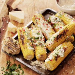 Latin Style Grilled Corn With A Kick