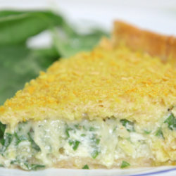 Phil’s Leek and Gruyere Tart with Crunchy Gluten Free Crust