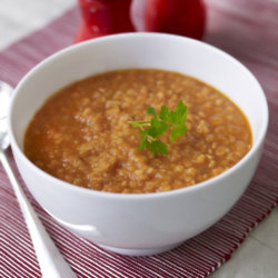 Spiced Red Lentil and Tomato Soup