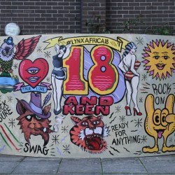 Lynx Africa's 18th Birthday finished graffiti artwork 