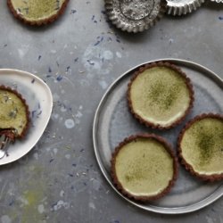 Coconut matcha tart