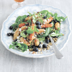 Mixed Grain Salad With Blueberries