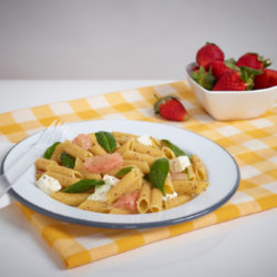 Vegan Multigrain Penne Salad with Pink Grapefruit