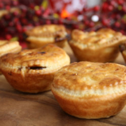 Mushroom, Chestnut, Stilton And Cranberry Pies