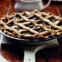 Mushroom Lattice Pie With Gravy