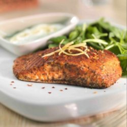 Panfried paprika chilli salmon