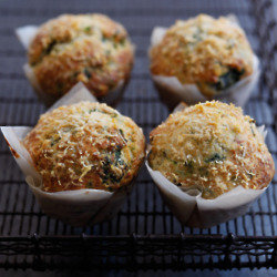 Parmigiano Reggiano and Spinach Muffins