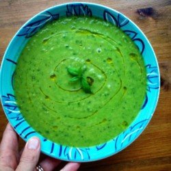 Witches Brew Green Pea and Mint soup