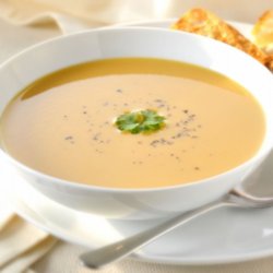 Roasted Sweet Potato & Garlic Soup