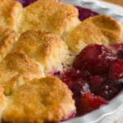 Plum and Apple Cobbler