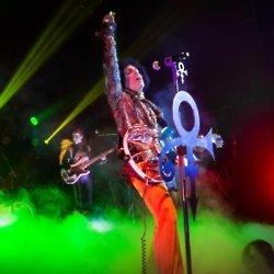 Prince performing on February 9