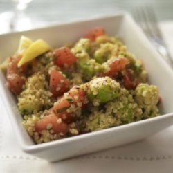 Quinoa Salad with Avocado and Chipotle Chilli Dressing