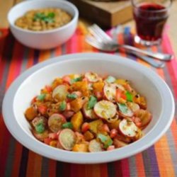 Indian Spiced Radishes and Pumpkin