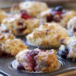 Raspberry Almond Muffins