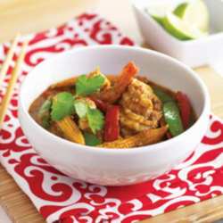 Prawn Rendang (Red Thai Curry)