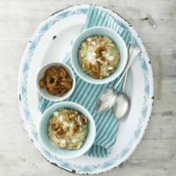 Brown Rice Pudding with Fig Compote