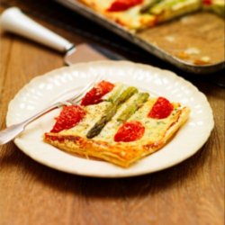 Tomato and Asparagus Ricotta Tart