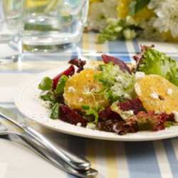 Roast Beetroot, ClemenGold and Goats Cheese Salad