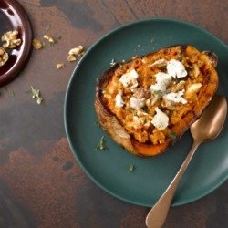 Roasted and Stuffed Butternut Squash