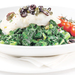 Roasted Cod on Cavolo Nero