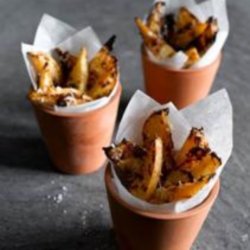 Roast Swede Wedges with Parmesan