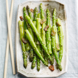 Sesame and Garlic Roasted British Asparagus