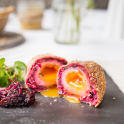 Soft Yolk Vegetarian Scotch Egg with Boddingtons Tomato Chilli Chutney