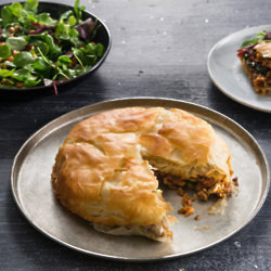 Spiced Lamb and Apricot Filo Pie